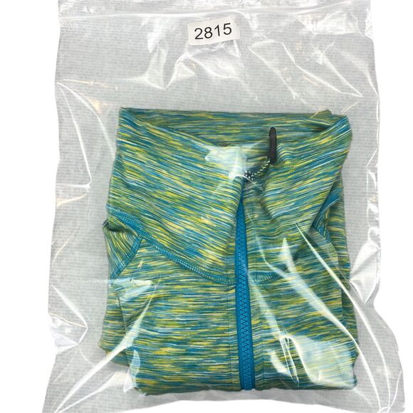 Koppen Jacket Womens M Neon Green Colorblock Performance Stretch Athleisure - Picture 16 of 16